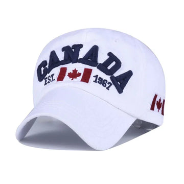 CANADA Embroidered Baseball Hat Maple Leaf 1967 Decorative Outdoor Sunscreen Duck Tongue Hat for Men and Women - OneLoveCanada