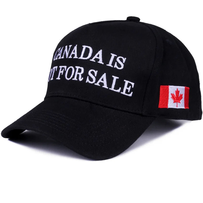 Canada Not For Sale Baseball Cap Adjustable Red Hat With Maple Leaf Embroidery For Outdoor Activities And Casual Wear - OneLoveCanada