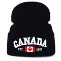 Autumn Winter Knitted hats for men Women Canada Letter embroidery Cotton Caps Autumn hat Casual Boy cap Men Hats - OneLoveCanada
