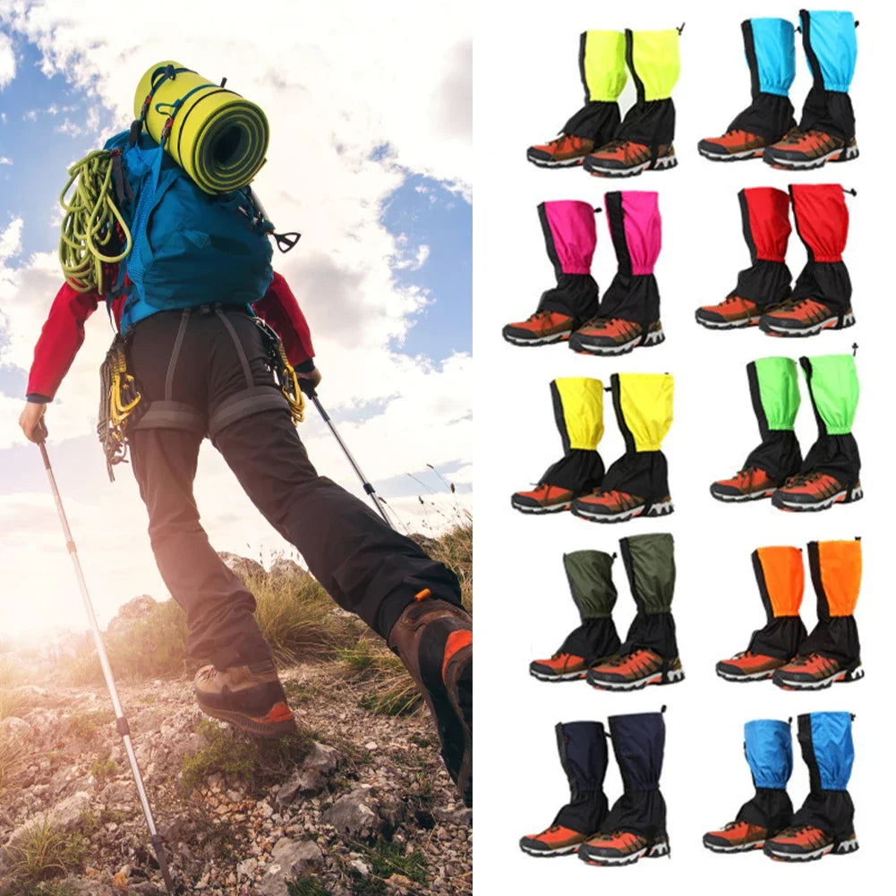 Outdoor Hiking Legging Gaiters Waterproof Leg Covers For Camping Climbing Skiing Desert Boots Shoes Snow Gaiters Legs Protection
