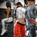 Ladies Leggings Colourful High Waist High Stretch Running Nine Minute Pants Comfortable Bottom Pants Yoga Pants Young Girls Wome - OneLoveCanada
