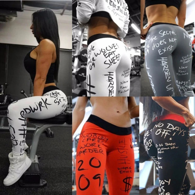 Ladies Leggings Colourful High Waist High Stretch Running Nine Minute Pants Comfortable Bottom Pants Yoga Pants Young Girls Wome - OneLoveCanada