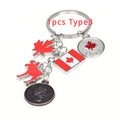 1/3/12PCS Canadian National Flag Keychains, Canada Souvenirs, Decorative Hanging Key Chain Flag Key Ring For Friends Family - OneLoveCanada