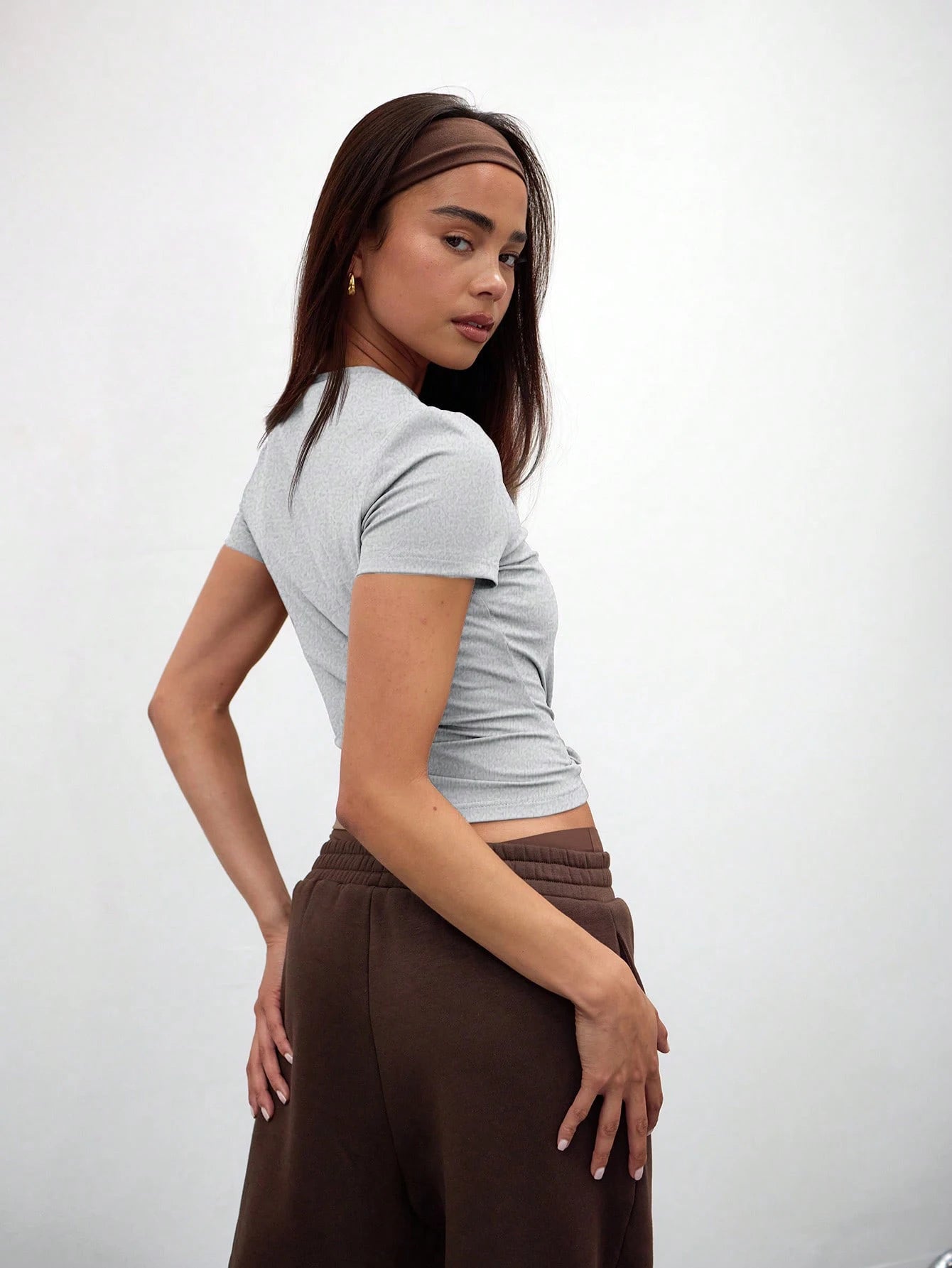 Ladies round neck casual short sleeve T-shirt three-piece suit - OneLoveCanada