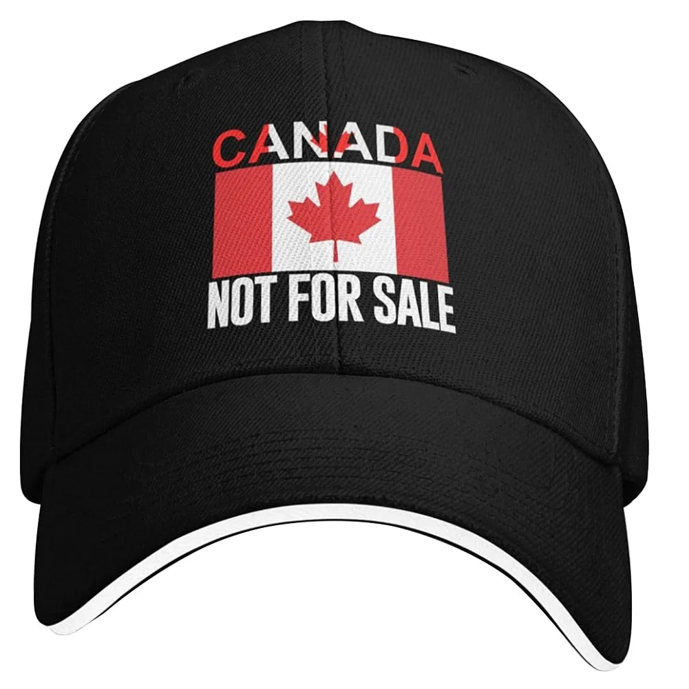 Canada Not For Sale Baseball Cap Adjustable Red Hat with Maple Leaf Embroidery for Outdoor Activities & Casual Wear Snapback Cap - OneLoveCanada