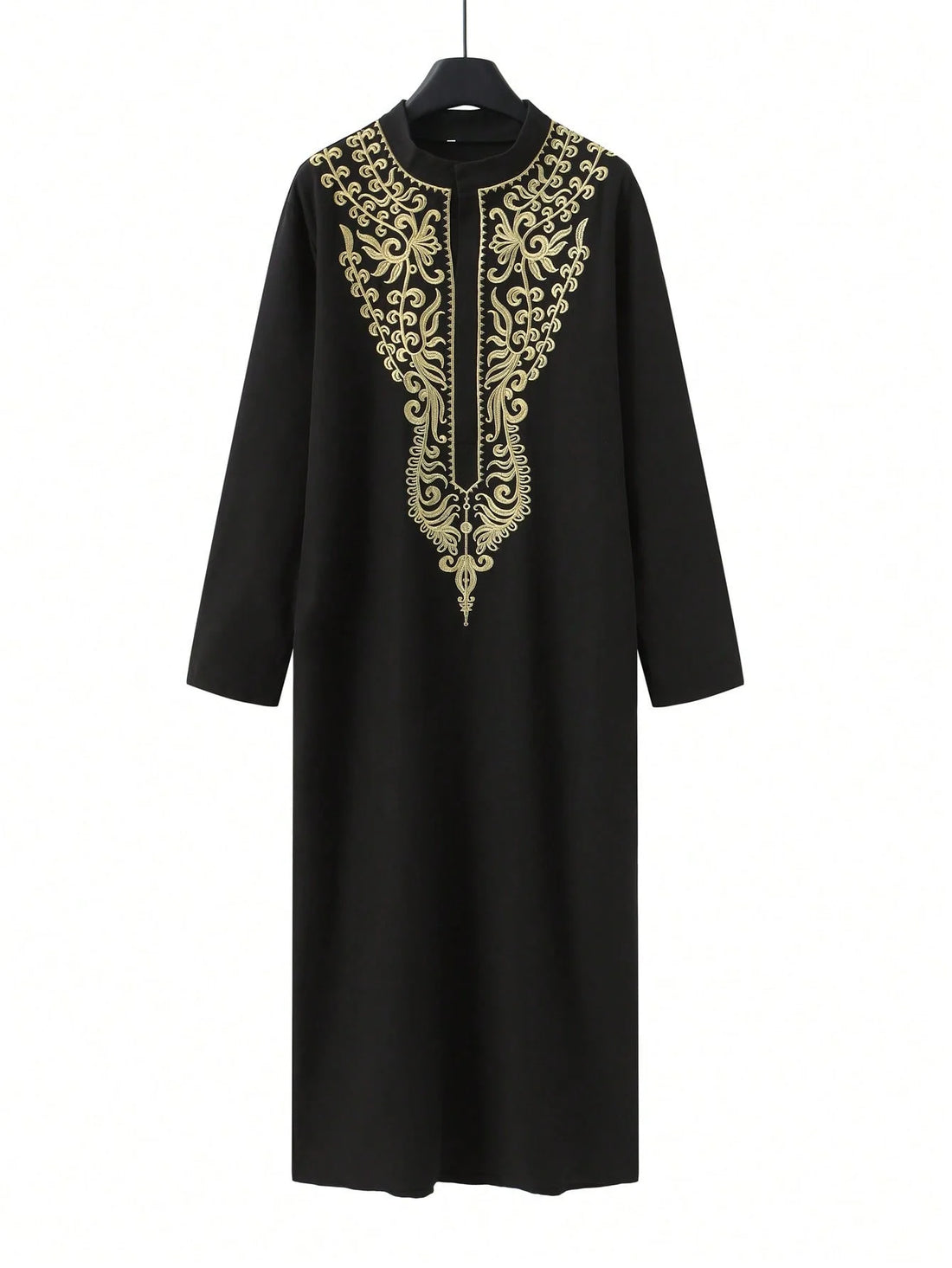 Luxury men's Muslim long sleeve Embroidered garment Embroidered new long sleeve Islamic robe for Muslims