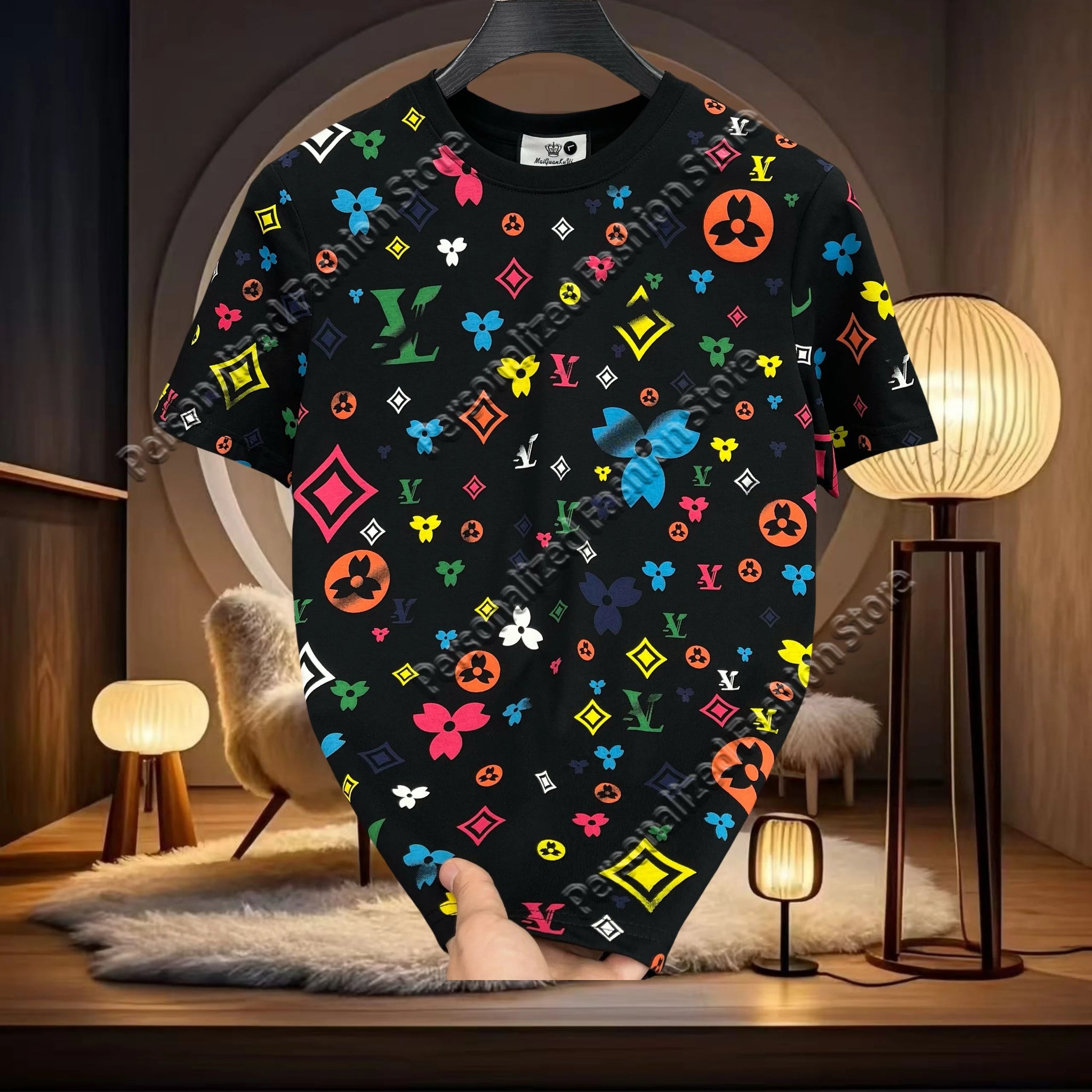 2025 European Casual Short Sleeve T-Shirt Men's Versatile Crew Neck Bottom Shirt Alphabet Casual High Street Half Sleeve Tide