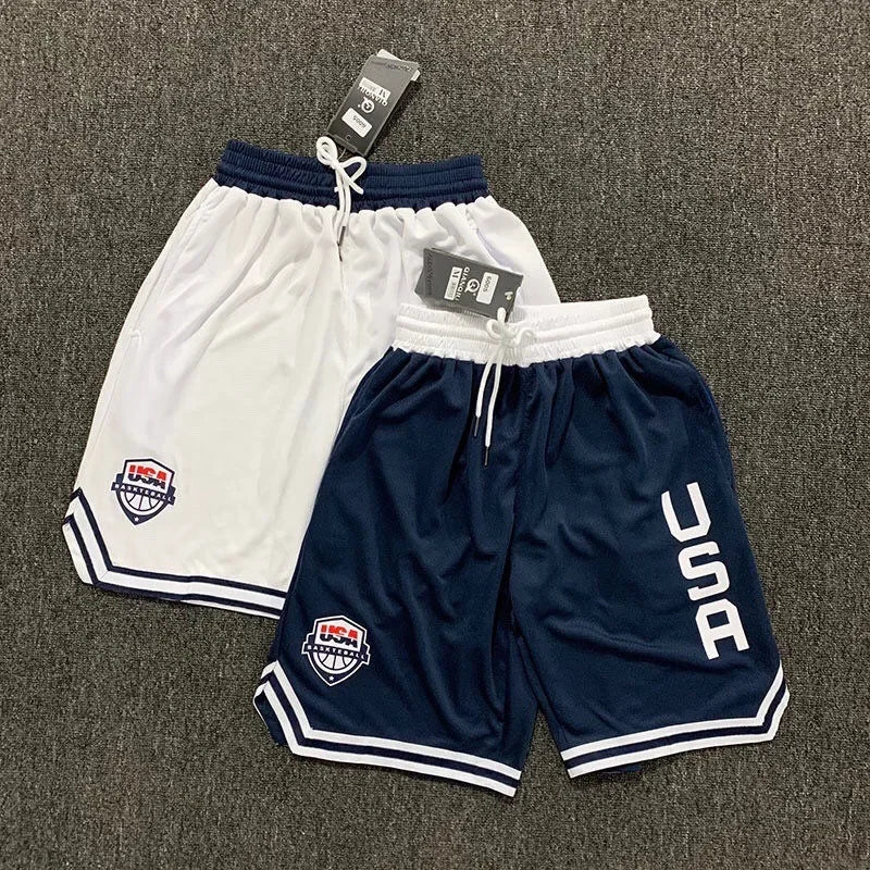 2025 Summer Basketball Running Men's and Women's High-quality Social Elastic Waist Shorts 2-color Sportswear Training Shorts