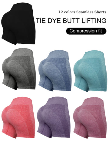 High Waist Gym Shorts Woman Seamless Skinny Stretch Fitness Booty Lifting Shorts Activewear Running Pants