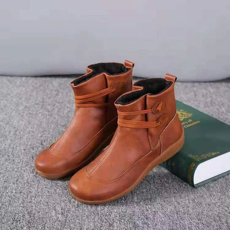 Boots Women Chelsea Ankle Botins Low Cowboy Sneakers Rain  Snow Western Flat-heeled Gothic Punk New Rock on Offer