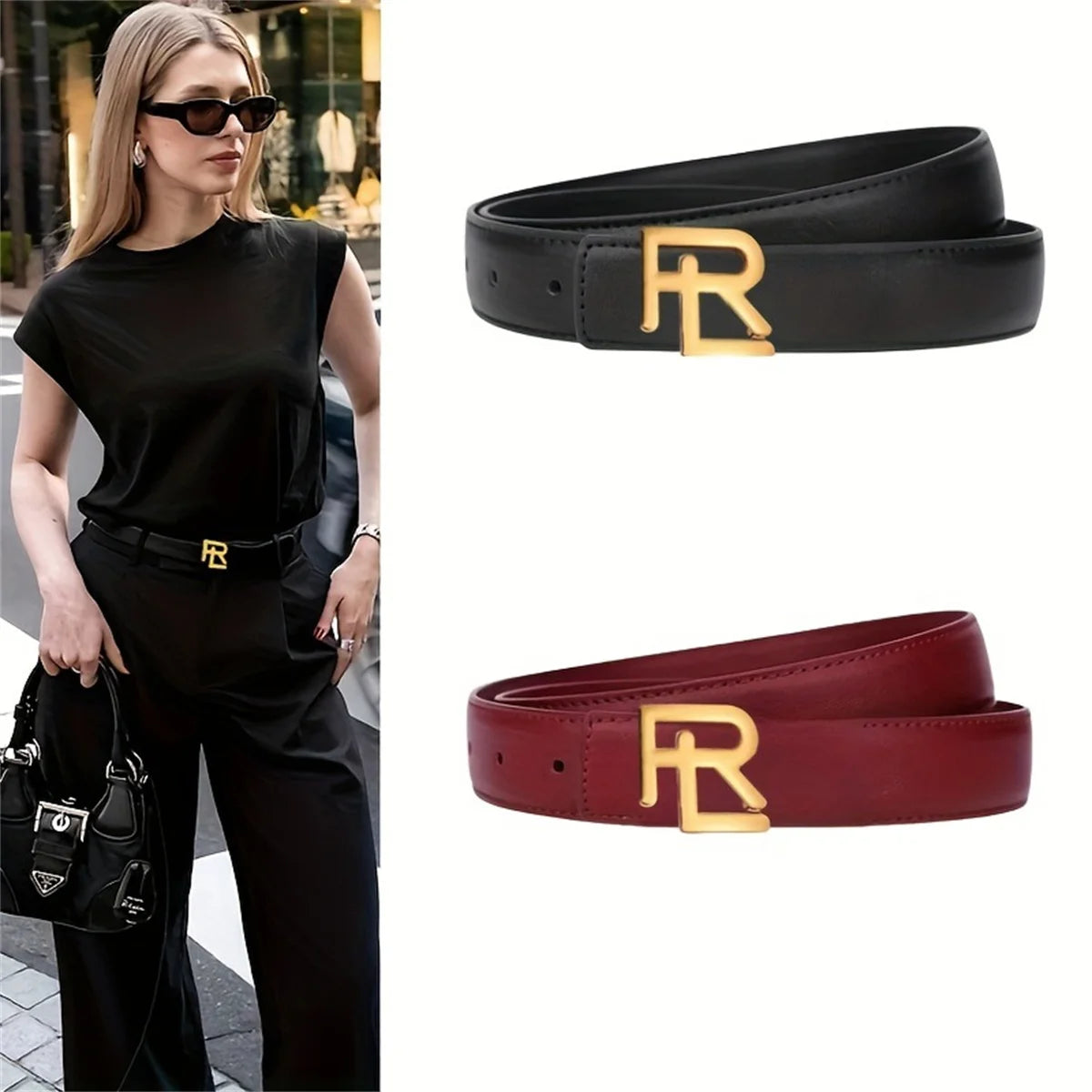 Women's Belt Letter a Classic Buckle High-Quality Designer Styles Jeans, Dress Accessories