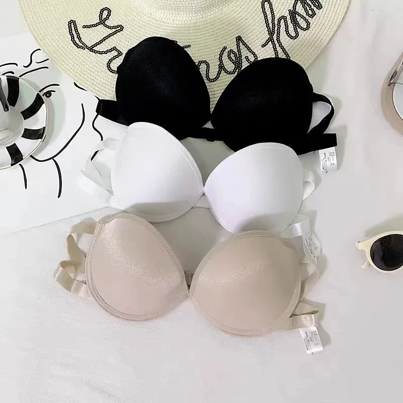 1/2 Cup Sexy Women Strapless Bra Wedding Dress Girl Lingerie Invisible Bralette Non-slip Breast Backless Brassiere Lingerie Tops