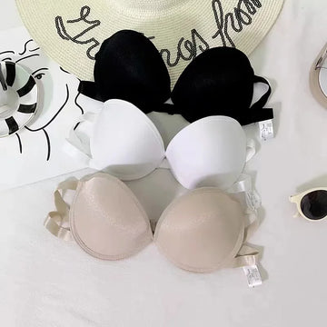 1/2 Cup Sexy Women Strapless Bra Wedding Dress Girl Lingerie Invisible Bralette Non-slip Breast Backless Brassiere Lingerie Tops