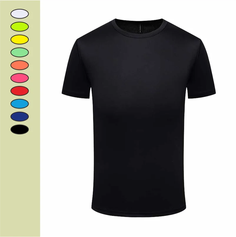 Multicolor Quick Dry T Shirt Summer Short Sleeve Fitness Shirt Running Football Jersey Training Workout Breathable Sportswear