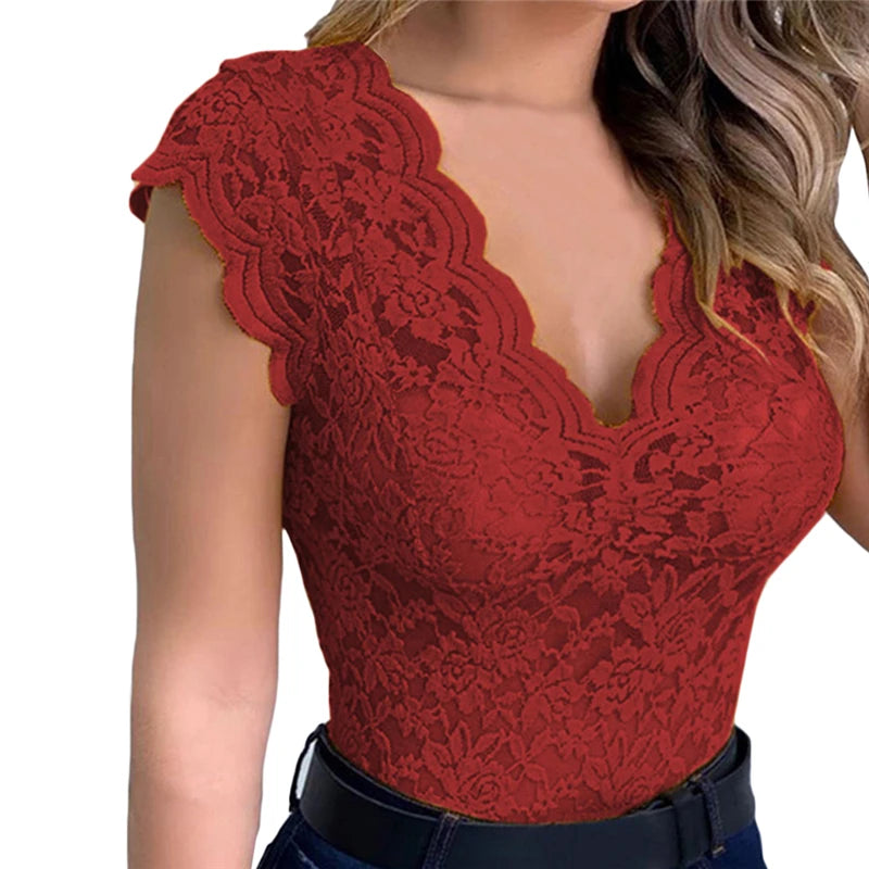 Women Tops Summer Sexy Lace Crochet Cardigan Casual Solid Color Trend Lace Hollow Out Top For Ladies - OneLoveCanada