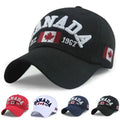 CANADA Embroidered Baseball Hat Maple Leaf 1967 Decorative Outdoor Sunscreen Duck Tongue Hat for Men and Women - OneLoveCanada