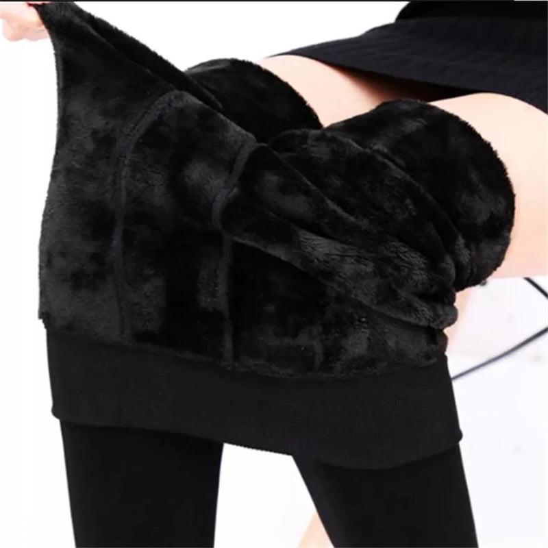 Winter Leggings For Women Warm Leggins Solid Color Velvet Leggins High Waist Leggings Stretchy Leggings dropshipping - OneLoveCanada
