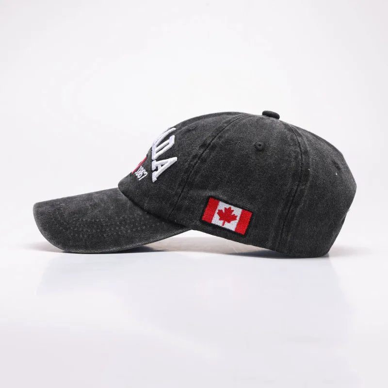 CANADA Embroidered Baseball Hat Maple Leaf 1967 Decorative Outdoor Sunscreen Duck Tongue Hat for Men and Women - OneLoveCanada