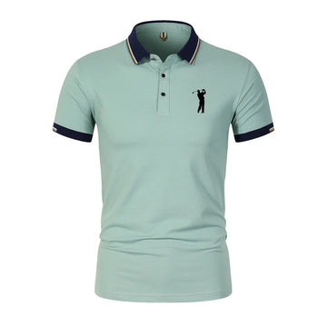 2025 Men's polo shirts, casual short-sleeved shirts, foldable men's shirts, street fashion, business men's polo shirts