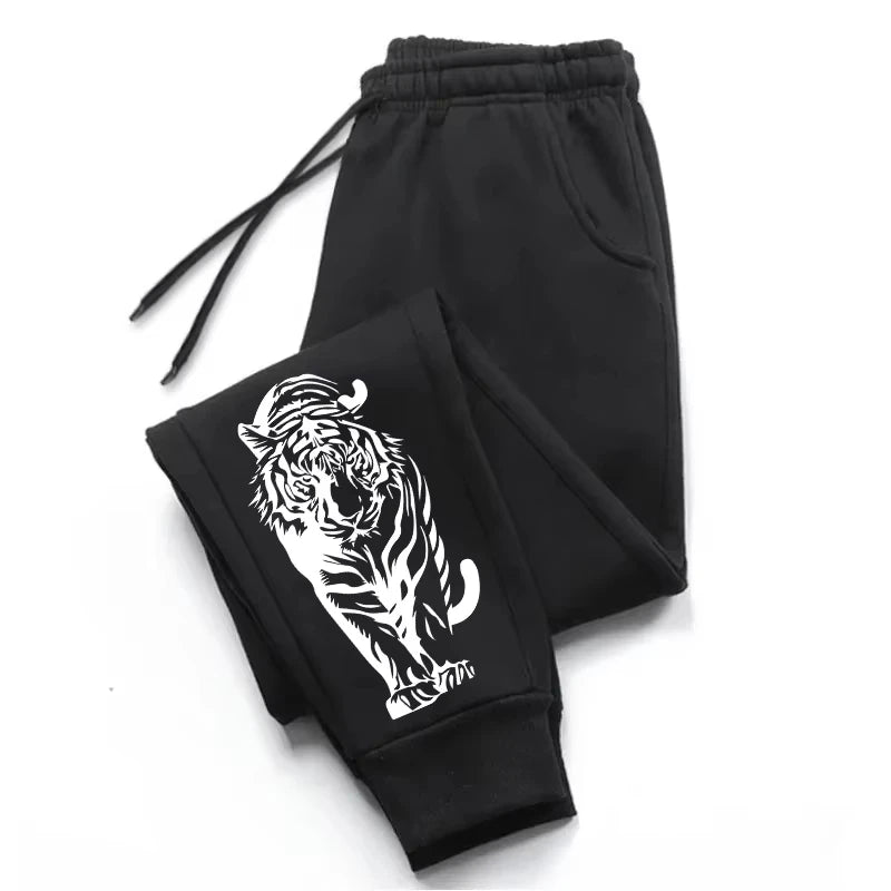 Hot Sale Men's Sweatpants High Quality All Season Daily Casual Sports Jogger Pants Gym Male Tiger Printed Trousers Men's Clothes