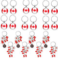 1/3/12PCS Canadian National Flag Keychains, Canada Souvenirs, Decorative Hanging Key Chain Flag Key Ring For Friends Family - OneLoveCanada