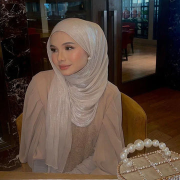 Muslim Fashion Hijab Scarf Head Scarf Headwraps For Muslim Women Head Wrap Islamic Shimmer Silk Shawl Luxury scarfs 180*70cm