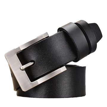 Hot selling synthetic leather men's waist belts Multiple pin buckle business fashion pants belts for man gift 3.8cm*120cm