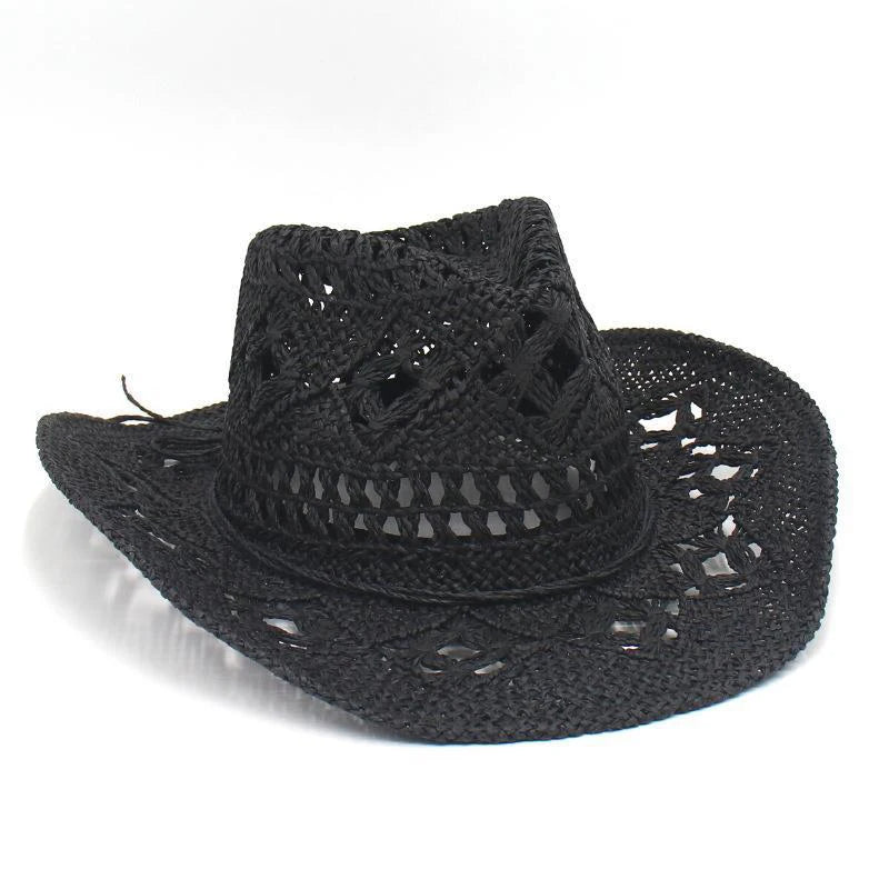 Cowboy Hat Woman Western Cowgirl Caps Women Cow Girl  Things Chapeau Femme Hats Accessories Vacation Compilation Straw Hat - OneLoveCanada