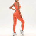 Ladies yoga suit new high-waisted tight pants with tight hips and shock-proof quick-dry breathable bra - OneLoveCanada