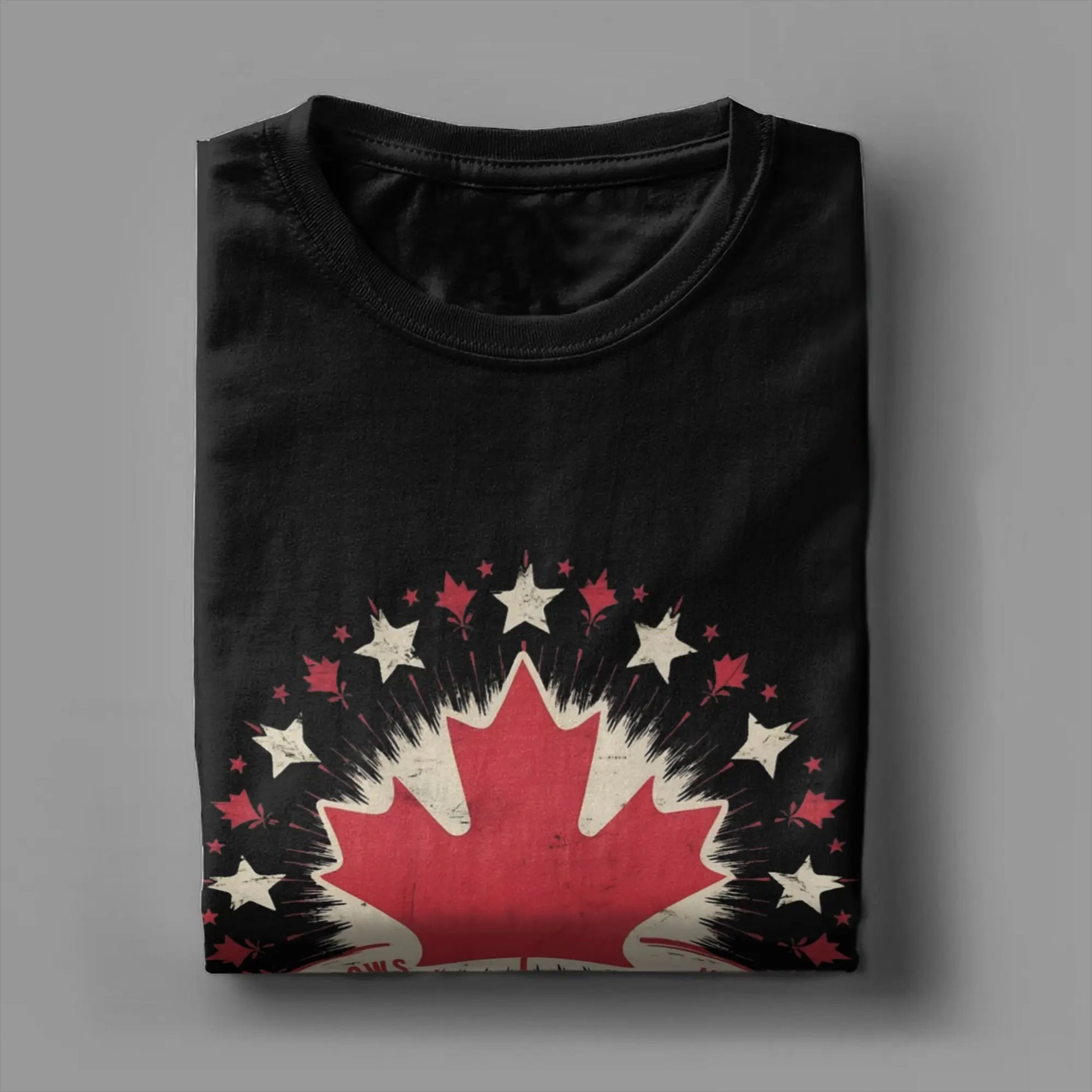 Men's Elbows Up Canada Never 51st State T Shirt  Cotton Tops Hipster Short Sleeve Round Neck Tees Plus Size T-Shirts - OneLoveCanada