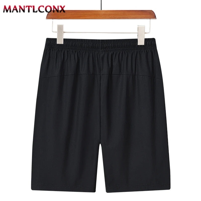 New Quick Dry Elastic Running Shorts with Zipper Pockets Casual Shorts Men's Summer Shorts for Men Gym Training Workout Hiking