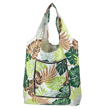 Foldable Handy Shopping Bags Printing Reusable Tote Recycle Storage Handbag Groceries Container EDC