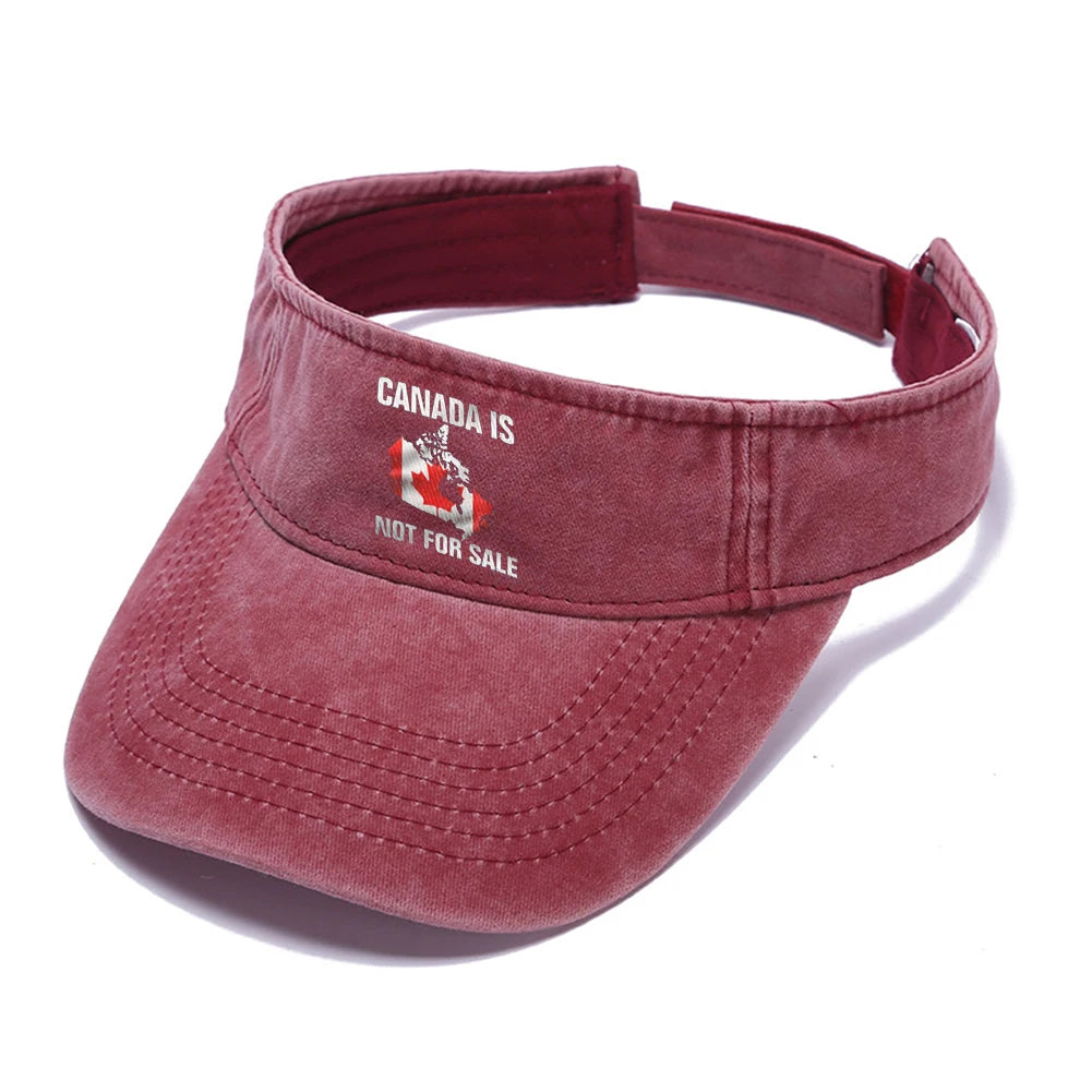 Canada Not For Sale Baseball Cap Adjustable Red Hat with Maple Leaf Embroidery for Outdoor Activities & Casual Wear Snapback Cap - OneLoveCanada