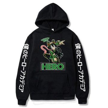 My Hero Academia Boku No Hero Academia Anime Hoodies Women Funny Girl Manga Tsuyu Asui Streetwear Harajuku Goth Loose Sweatshirt