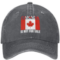 Canada Not For Sale Baseball Cap Adjustable Red Hat with Maple Leaf Embroidery for Outdoor Activities & Casual Wear Snapback Cap - OneLoveCanada