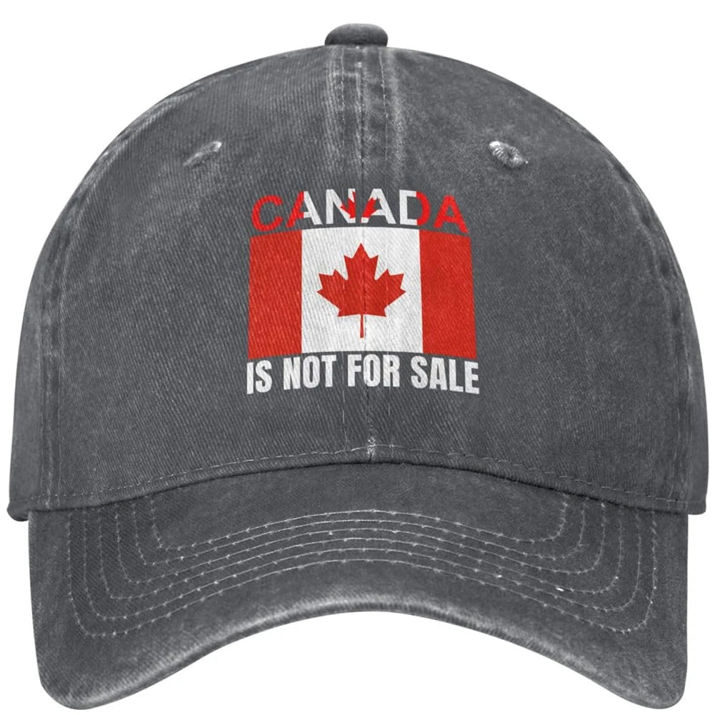 Canada Not For Sale Baseball Cap Adjustable Red Hat with Maple Leaf Embroidery for Outdoor Activities & Casual Wear Snapback Cap - OneLoveCanada