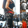 Ladies Leggings Colourful High Waist High Stretch Running Nine Minute Pants Comfortable Bottom Pants Yoga Pants Young Girls Wome - OneLoveCanada