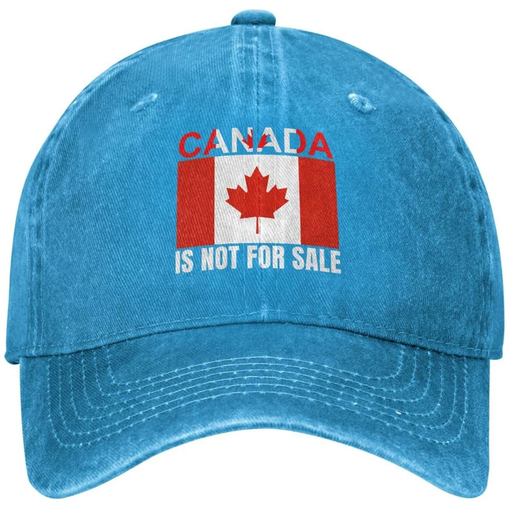 Canada Not For Sale Baseball Cap Adjustable Red Hat with Maple Leaf Embroidery for Outdoor Activities & Casual Wear Snapback Cap - OneLoveCanada