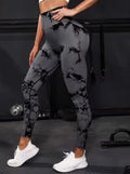 Sexy Women Gym Yoga Leggings High Waist Push Up Leggins Tie-dye Seamless Fitness Workout Leggins Sports Tights Running Pants - OneLoveCanada