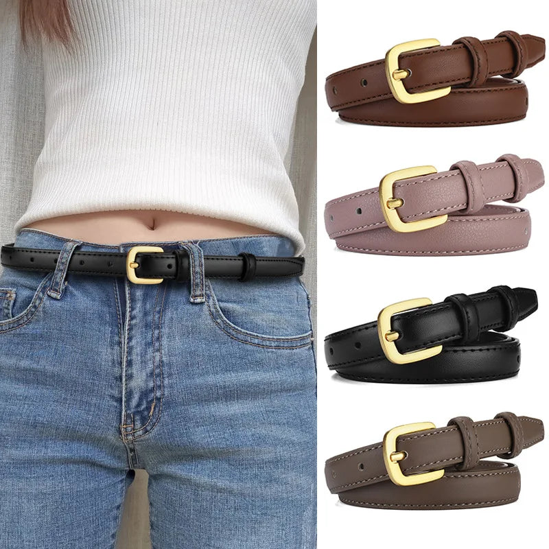 Belts for Lady Fashion Designer Women's Belt Women's Trousers Belts Black Brown Belt Ladies Waist Belt Strap for Dresses CY002