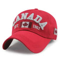 CANADA Embroidered Baseball Hat Maple Leaf 1967 Decorative Outdoor Sunscreen Duck Tongue Hat for Men and Women - OneLoveCanada