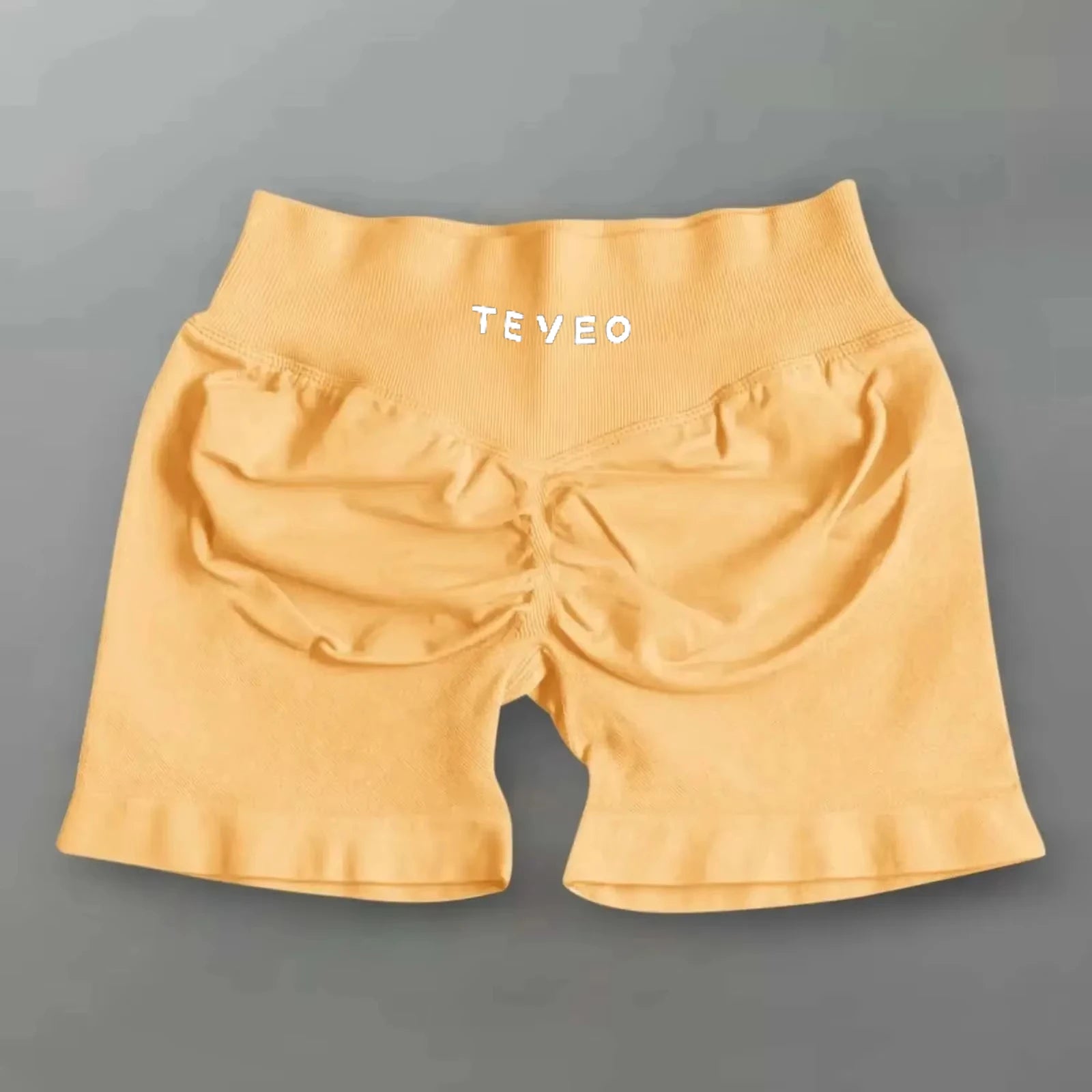 TEYEO Fashion Summer Women's Yoga Shorts Sports Running Breathable Comfortable High Waist Seamless Quick Drying Yoga Shorts - OneLoveCanada