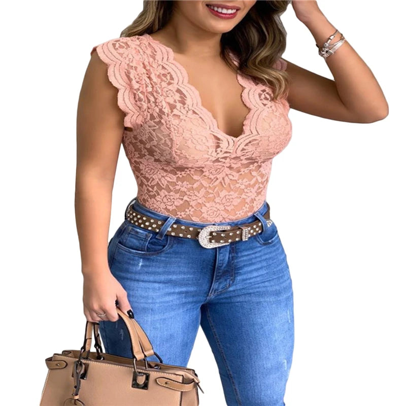 Women Tops Summer Sexy Lace Crochet Cardigan Casual Solid Color Trend Lace Hollow Out Top For Ladies - OneLoveCanada