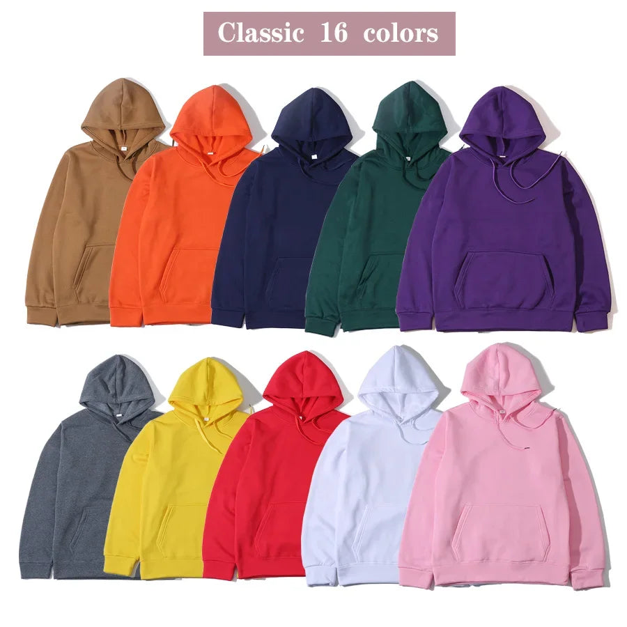 2023 Autumn and Winter New Men's and Women's Fashion Trendy Brand Hoodie Comfortable Casual Top Solid Color Pullover Sweatshirt