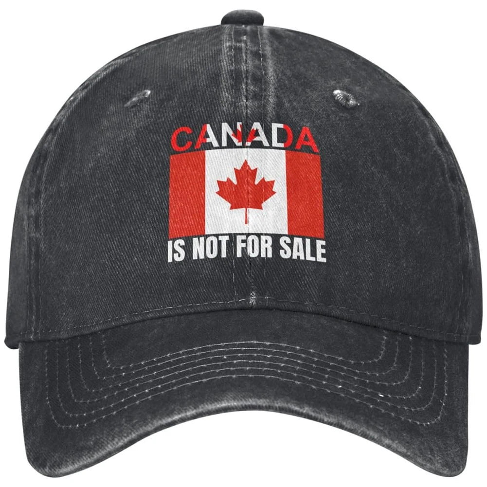 Canada Not For Sale Baseball Cap Adjustable Red Hat with Maple Leaf Embroidery for Outdoor Activities & Casual Wear Snapback Cap - OneLoveCanada