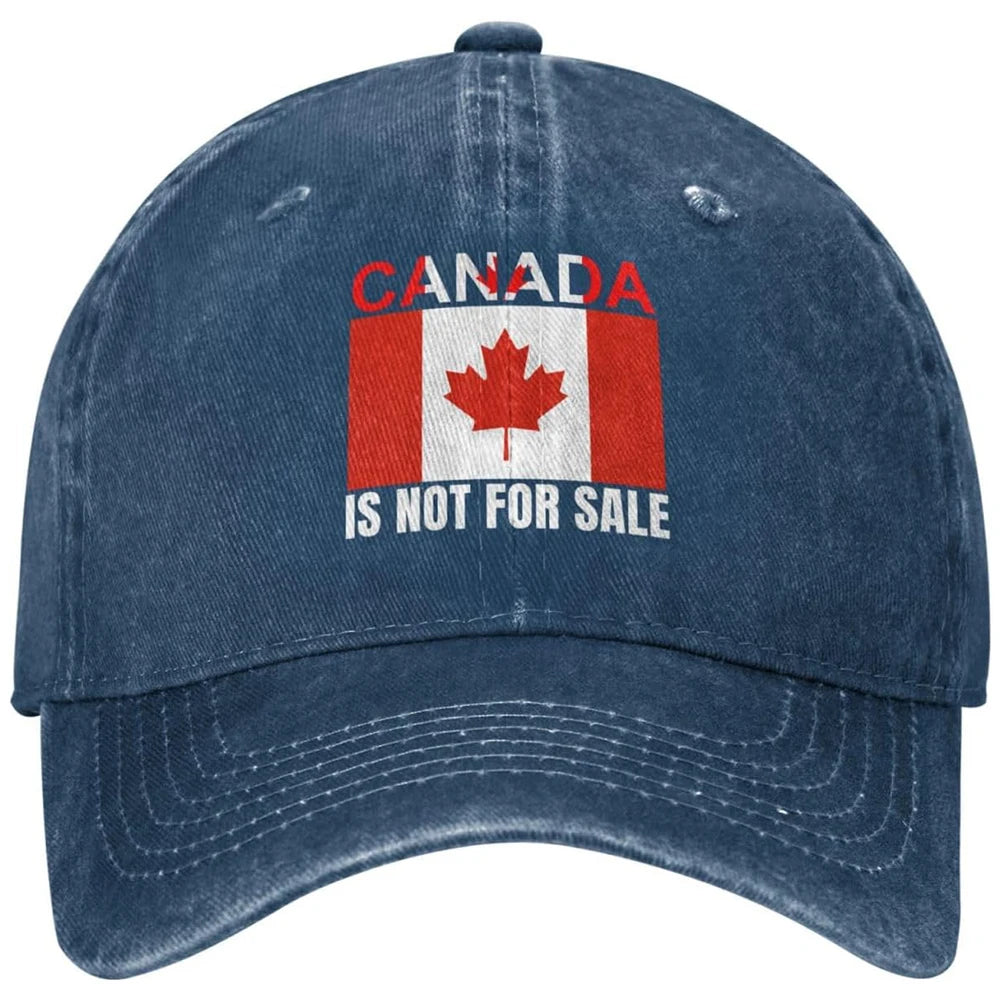 Canada Not For Sale Baseball Cap Adjustable Red Hat with Maple Leaf Embroidery for Outdoor Activities & Casual Wear Snapback Cap - OneLoveCanada