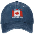 Canada Not For Sale Baseball Cap Adjustable Red Hat with Maple Leaf Embroidery for Outdoor Activities & Casual Wear Snapback Cap - OneLoveCanada