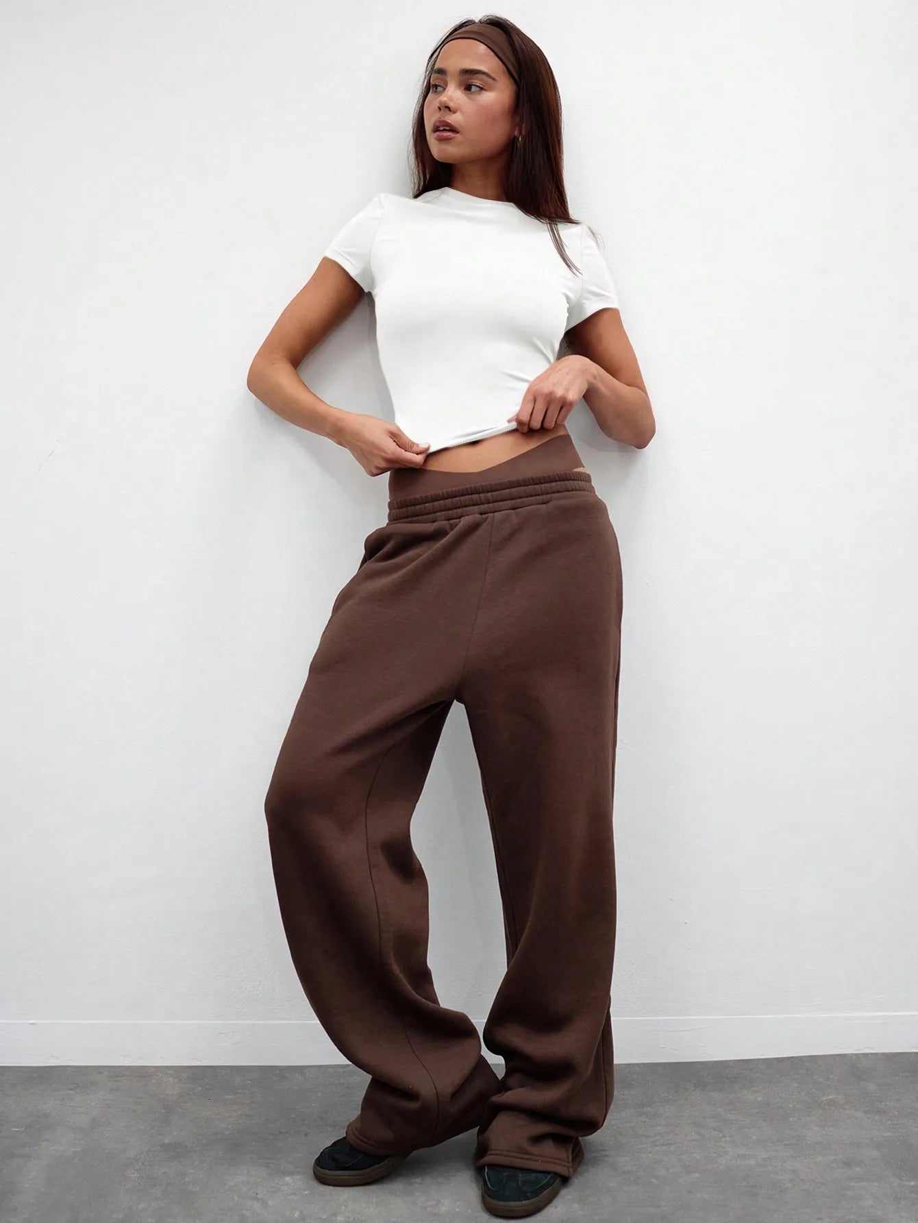 Ladies round neck casual short sleeve T-shirt three-piece suit - OneLoveCanada