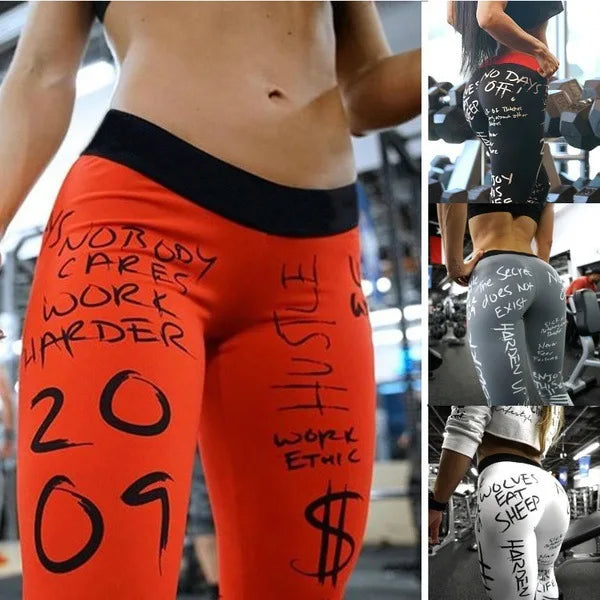 Ladies Leggings Colourful High Waist High Stretch Running Nine Minute Pants Comfortable Bottom Pants Yoga Pants Young Girls Wome - OneLoveCanada