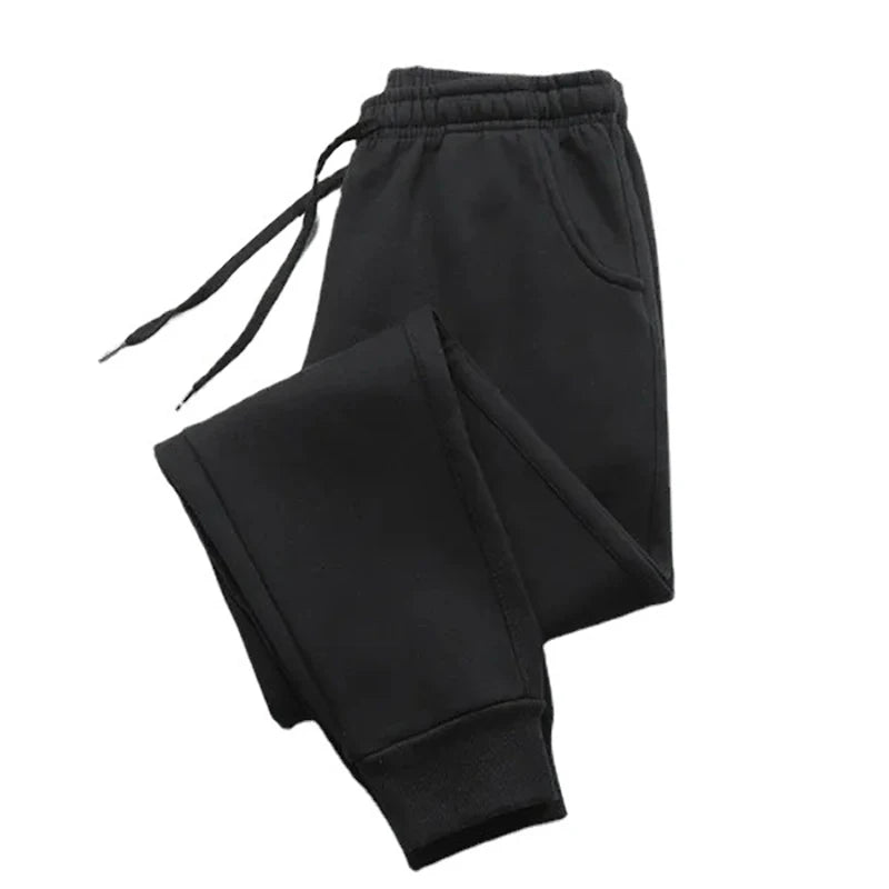 Men's Luxury Print Fleece Sweatpants Warm Jogging Pants Multiple PacksMale Outdoor Trousers Straight Trouse New Autumn Winter